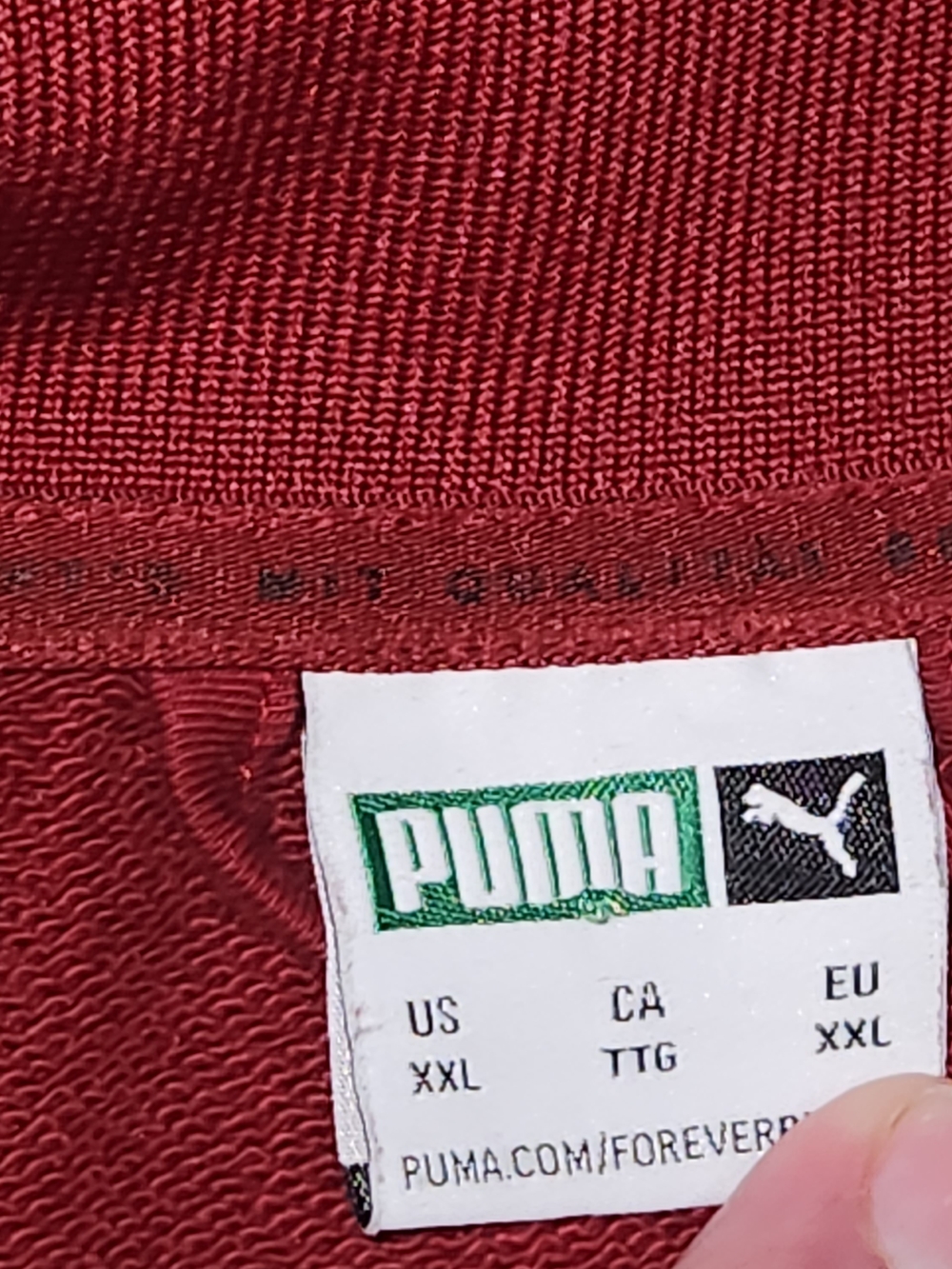 Puma Men's Red Crewneck Sweater